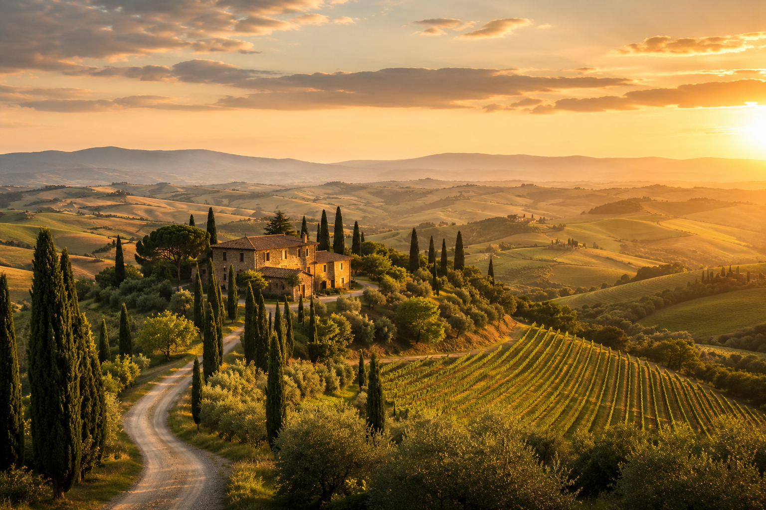 Discreet luxury travel setting